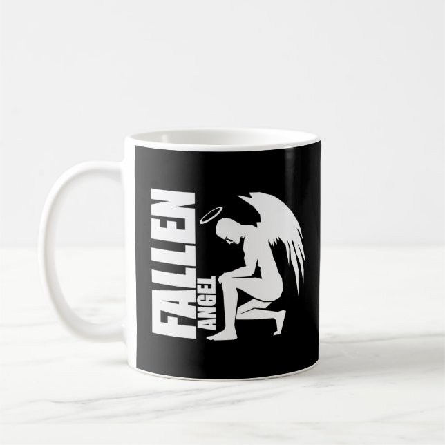 Fallen Angel Fallen Angel Sky Hell Angel Wings  Coffee Mug (Left)