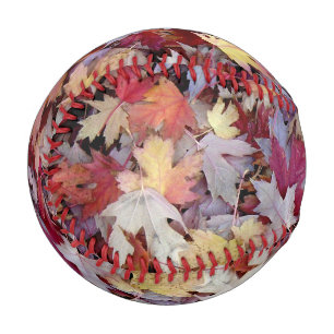 Fallen Autumn Leaves Baseball