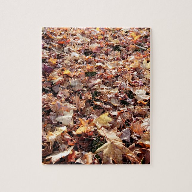 Fallen Autumn Leaves - Difficult Puzzle (Vertical)