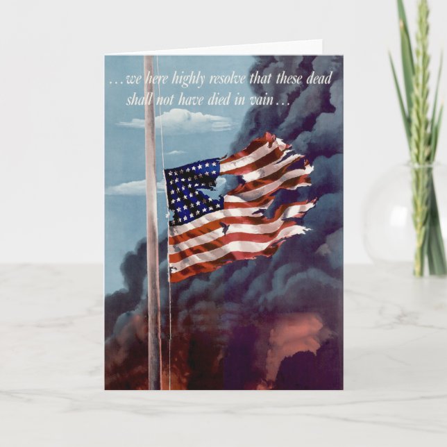 Fallen But Not Forgotten Holiday Card (Front)