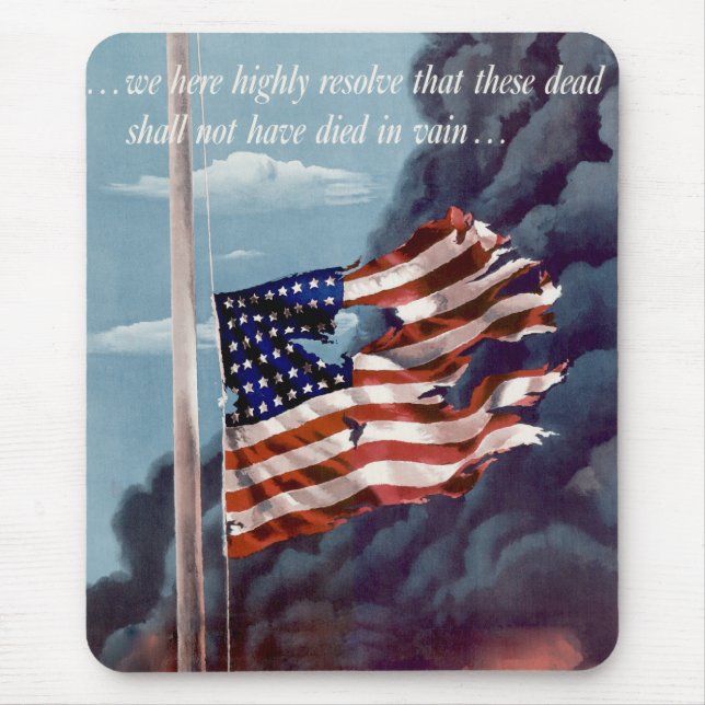 Fallen But Not Forgotten Mouse Mat (Front)