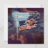 Fallen But Not Forgotten Smoke and Torn Flag