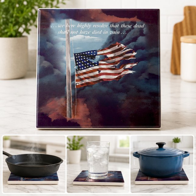 Fallen But Not Forgotten Smoke and Torn Flag Tile (Fallen But Not Forgotten Smoke and Torn Flag Tile)