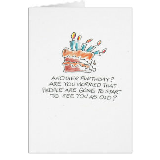 Fallen cake worried old