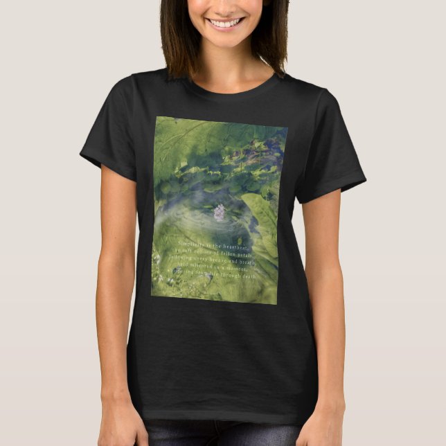 Fallen Flower Petals Reflection - Simply Beating T-Shirt (Front)