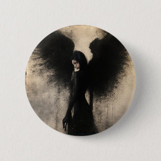Fallen Grace – The Beauty of a Broken Wing 6 Cm Round Badge