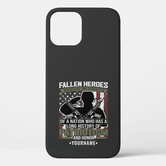 Fallen Heroes Represent the Character of a Nation Case-Mate iPhone Case (Back)