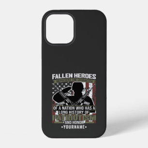 Fallen Heroes Represent the Character of a Nation iPhone 12 Case