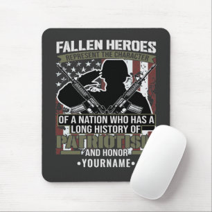 Fallen Heroes Represent the Character of a Nation Mouse Mat
