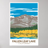 Fallen Leaf Lake California Vintage 