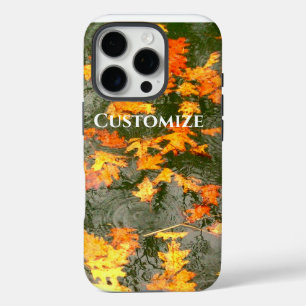 fallen leaves in rain iPhone 16 pro case