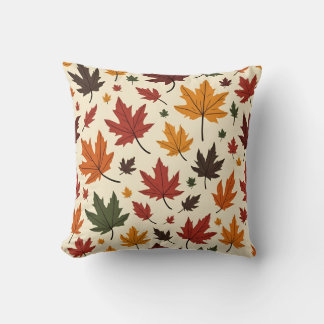 Fallen leaves pattern pillow cushion
