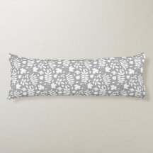 Fallen Leaves Rpt Pattern White on Grey