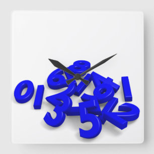 Fallen numbers Wall Clock