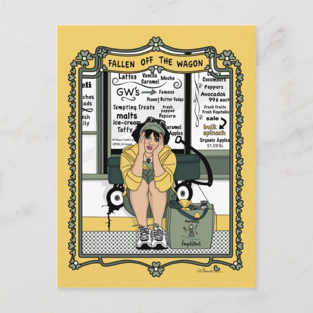 Fallen Off The Wagon_C_ Postcard (Front)