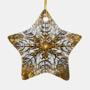 Fallen Snow Ceramic Tree Decoration