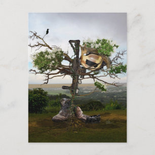 Fallen Soldier’s Cross Postcard