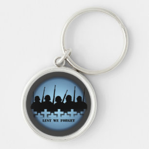 Fallen Soldiers Key Chain Lest We Forget War Hero