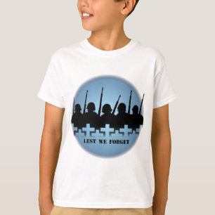 Fallen Soldiers Kids T-shirts Lest We Forget Tee