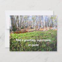 Fallen Tree in Autumn Moss - Personalised