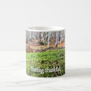 Fallen Tree in Moss - Personalised Thanksgiving Coffee Mug