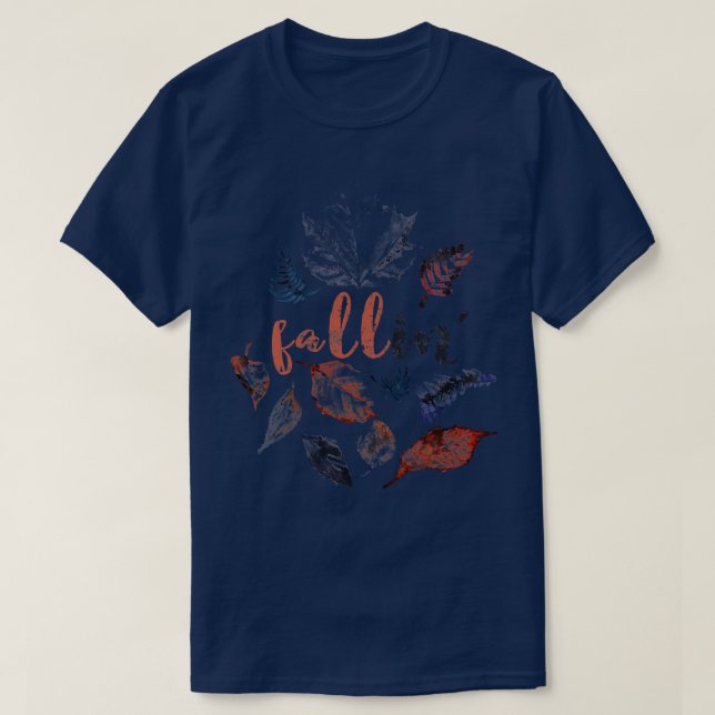 Fallin Beautiful Autumn Design Men Women Leaves Wa T-Shirt (Design Front)