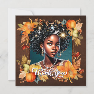 Fallin' for Fall Gorgeous Girl Gratitude Card