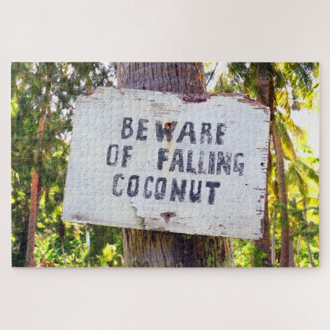 FALLING COCONUTS 20x30 INCH Jigsaw Puzzle (Horizontal)