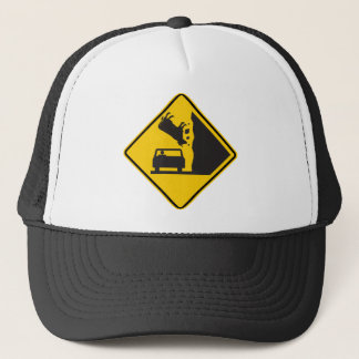 Falling Cow Zone Highway Sign Trucker Hat
