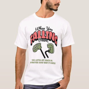 "Falling Down" Surreal Mushroom Graphic Tee 