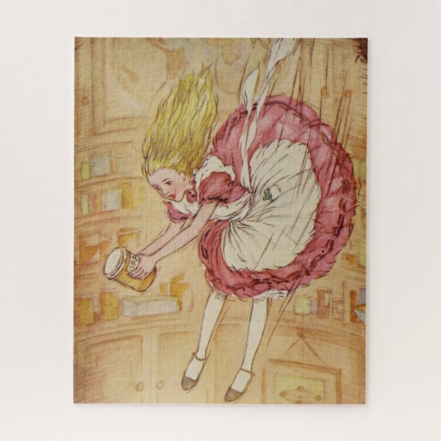 Falling Down the Rabbit Hole Jigsaw Puzzle (Vertical)