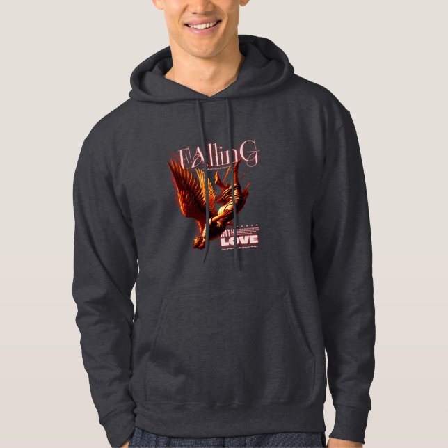 FALLING EAGLE DESIGN  HOODIE (Front)