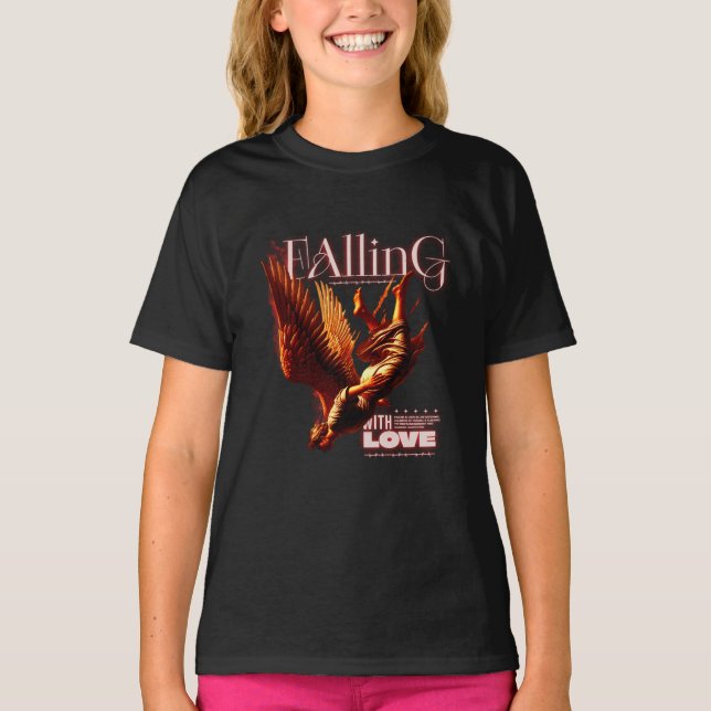 FALLING EAGLE DESIGN  T-Shirt (Front)
