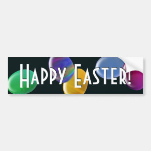 Falling Eggs Happy Easter! Bumper Sticker