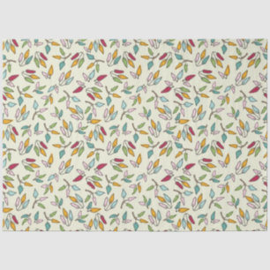 Falling Ficus Leaves Tissue Paper