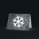 Falling Flake Holiday Card<br><div class="desc">Another beautiful snowflake greeting card from SnowDays,  designed by you!</div>