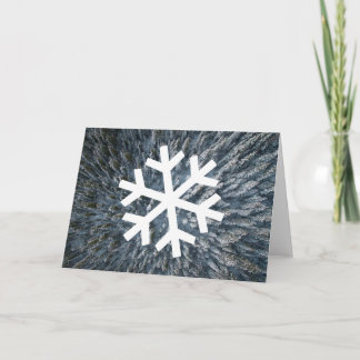 Falling Flake Holiday Card