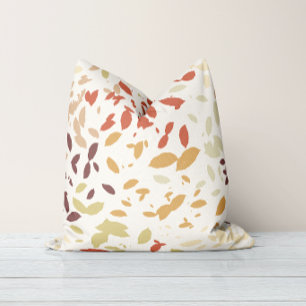 Falling Foliage Warm Neutral Throw Pillow