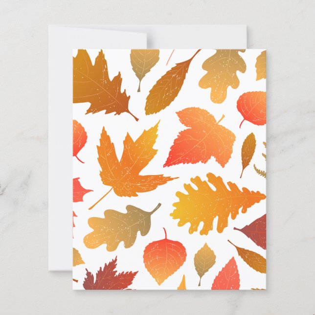 Falling for Autumn – Cosy Leaf Pattern (Front)