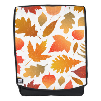 Falling for Autumn – Cosy Leaf Pattern Backpack