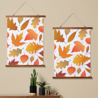 Falling for Autumn – Cosy Leaf Pattern Hanging Tapestry