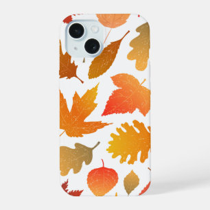Falling for Autumn – Cosy Leaf Pattern iPhone 15 Case