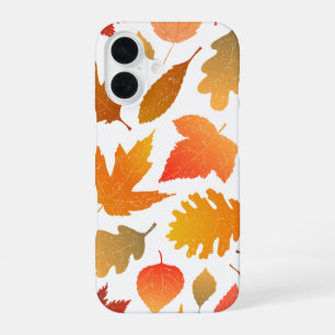 Falling for Autumn – Cosy Leaf Pattern iPhone 16 Case