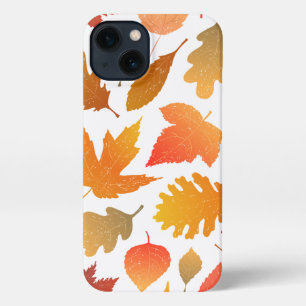 Falling for Autumn – Cosy Leaf Pattern iPhone 13 Case