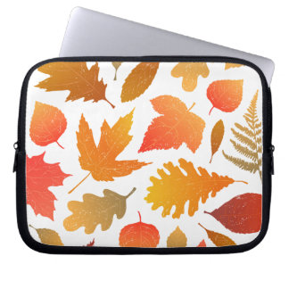 Falling for Autumn – Cosy Leaf Pattern Laptop Sleeve