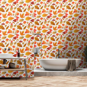 Falling for Autumn – Cosy Leaf Pattern Wallpaper
