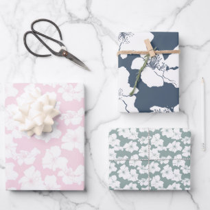 Falling for Camellia Wrapping Paper Sheet