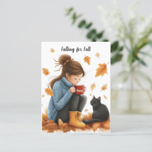 Falling for Fall: A Personalised Autumn Greeting Postcard