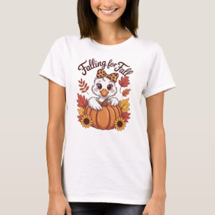 Falling For Fall Cute Duck T-Shirt