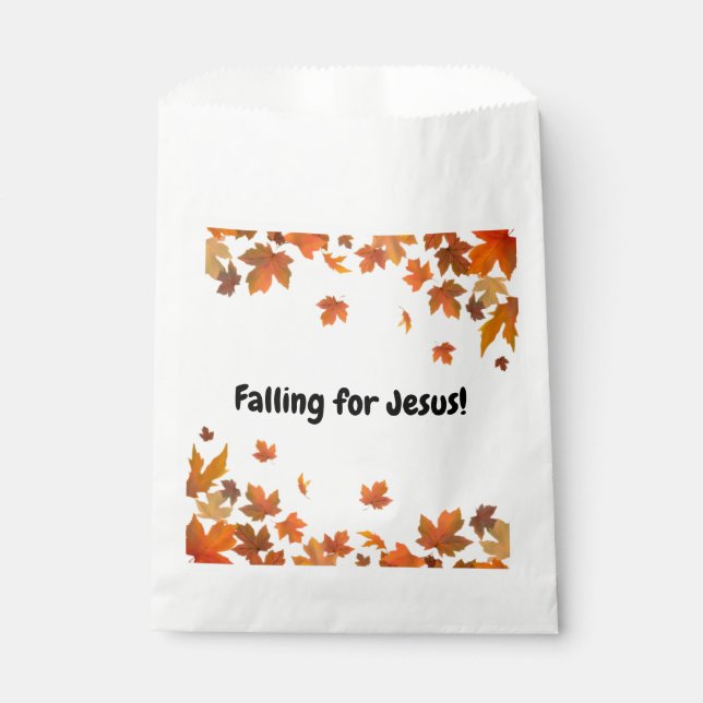 Falling for Jesus Custom Treat Bags (Front)